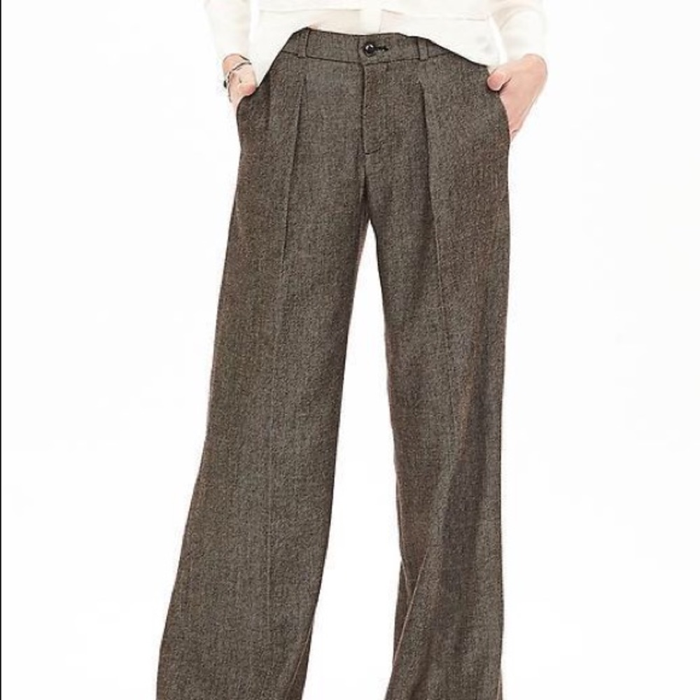 Banana Republic Wool Wide Leg Pants